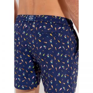 Beach boxer - Summer I0RA Navy print
