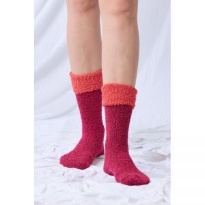 Sokken met antislip noppen 482 wijnrood