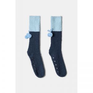 Sokken met antislip noppen 831 donkerblauw