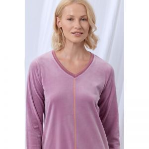 Slaapkleedje in velours 351 warm lila
