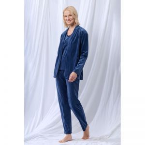 Dames huispak met topje 831 donkerblauw