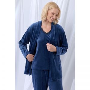 Dames huispak met topje 831 donkerblauw
