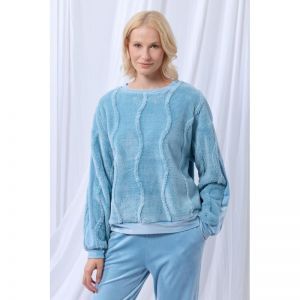 Dames homewear set 860 lichtblauw