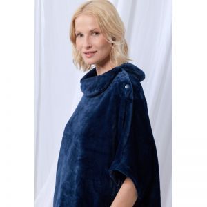 Dames poncho 831 donkerblauw
