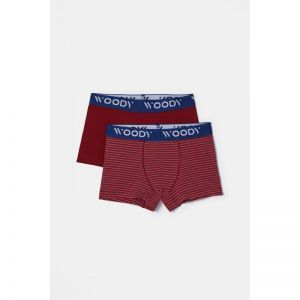 Jongens boxer 2-pack 031 set bordeau