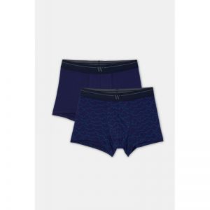 Heren boxershorts, 2-pack 024 set donkerb