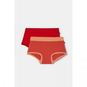 Meisjes slip, shorty 2-pack 035 set rood +