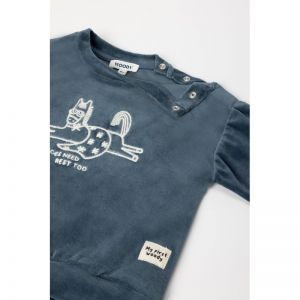 Baby pyjama in velours 957 antraciete
