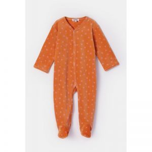 Baby kruippakje in velours 958 oranje ster