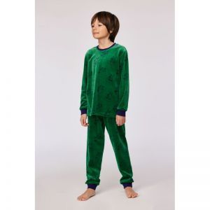 Jongenspyjama in velours 917 groene duiv