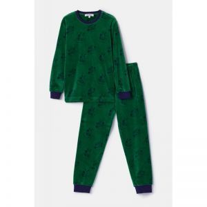 Jongenspyjama in velours 917 groene duiv