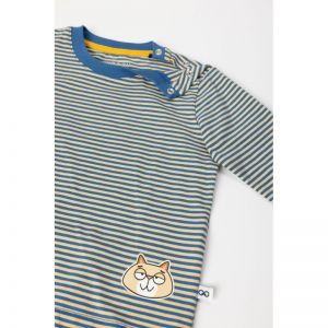 Baby pyjama, lange mouwen 925 blauw-gele