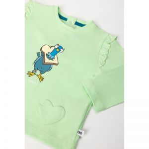 Baby meisjespyjama, lange mouw 760 groen