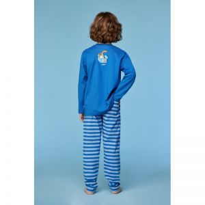 Jongenspyjama lange mouwen 879 donkerblauw