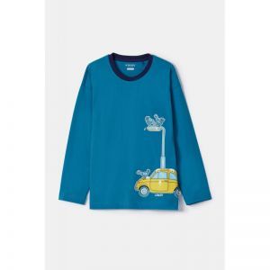 Jongenspyjama lange mouwen 795 groenblauw