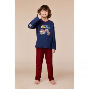 Jongenspyjama lange mouwen 893 donkerblauw