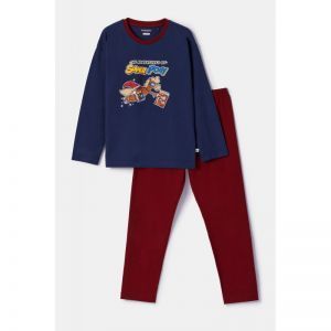 Jongenspyjama lange mouwen 893 donkerblauw