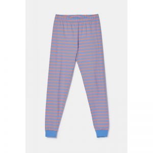 Damespyjama lange mouwen 863 blauw