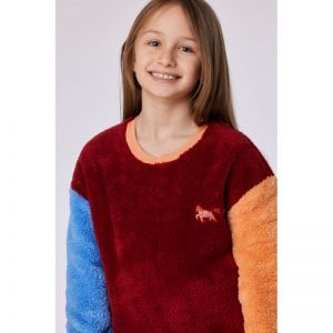 Homewear set 495 donkerrood