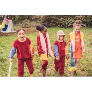 Homewear set 495 donkerrood