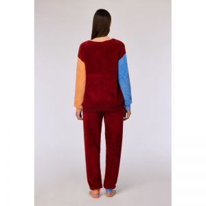 Homewear set 495 donkerrood