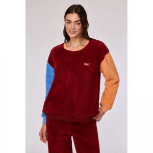 Homewear set 495 donkerrood