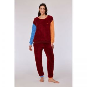 Homewear set 495 donkerrood