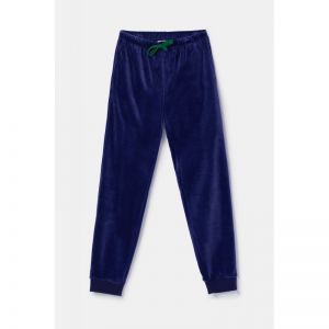 Herenpyjama in velours 897 donkerblauw
