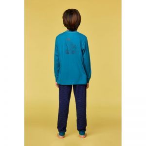 Jongenspyjama, lange mouwen 795 groenblauw