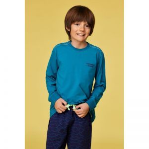 Jongenspyjama, lange mouwen 795 groenblauw