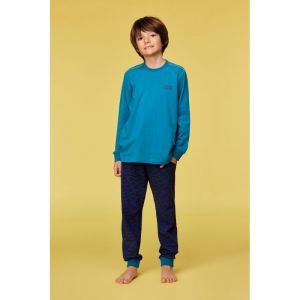 Jongenspyjama, lange mouwen 795 groenblauw
