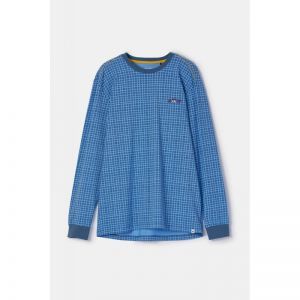 Herenpyjama, lange mouwen 926 blauwe ruit