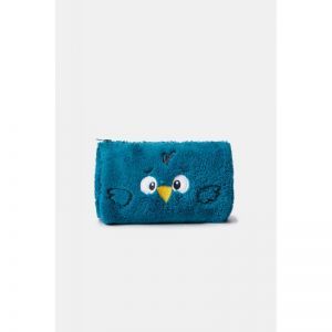 Tasje in fleece, 13x25cm 795 groenblauw