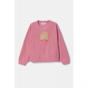 Meisjespyjama in velours 404 roze