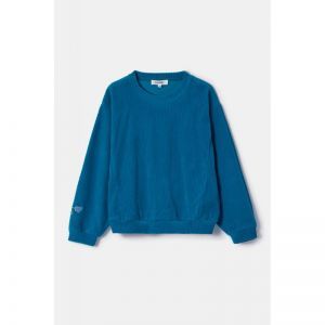 Meisjespyjama in velours 795 groenblauw