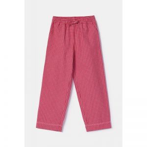 Damespyjama, doorknoop 954 roze ruitje