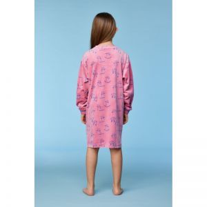 Slaapkleedje in velours 951 roze katten
