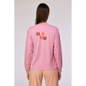 Damespyjama met lange mouwen 404 roze