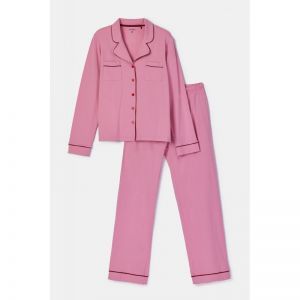 Damespyjama, lange mouwen 404 roze
