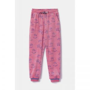 Meisjespyjama in velours 951 roze katten