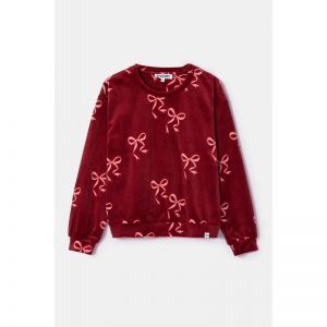 Meisjespyjama in velours 952 bordeaux st