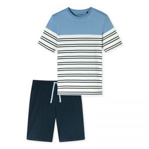 Herenpyjama korte mouwen 838 pacific blu