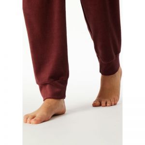 Damespyjama in velours 516 burgund