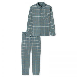 Herenpyjama doorknoop flanel 709 mineraalgro