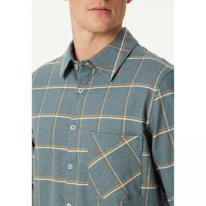 Herenpyjama doorknoop flanel 709 mineraalgro