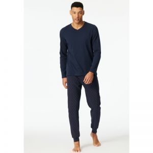 Herenpyjama, lange mouwen 516 burgund