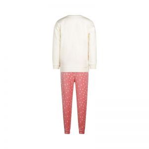 Girls Velours set Off white