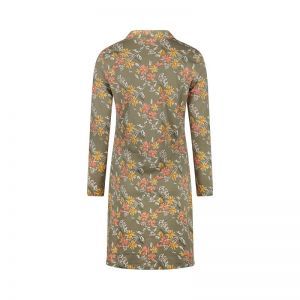 Women sleepshirt collar Faded green