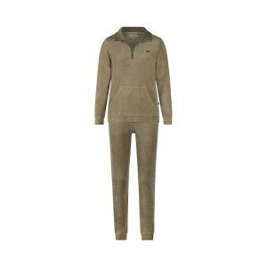 Women velours set Faded green