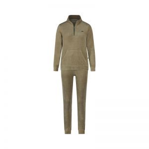 Women velours set Faded green